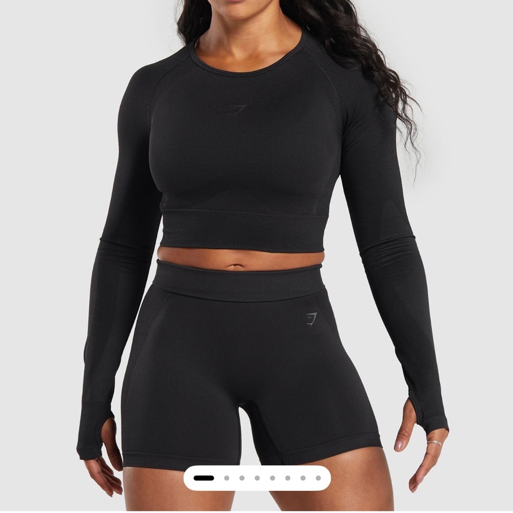 Gymshark FLEX LONG SLEEVE CROP TOP